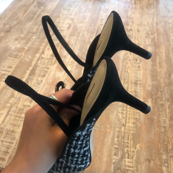 NWOT Ann Taylor Tweed Bow Kitten Heels Shoes - Picture 8 of 8